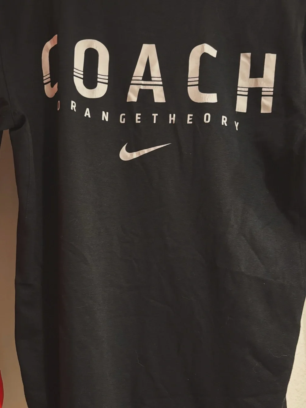 Nike x OTF Coach Black T-Shirt with White Coach Logo